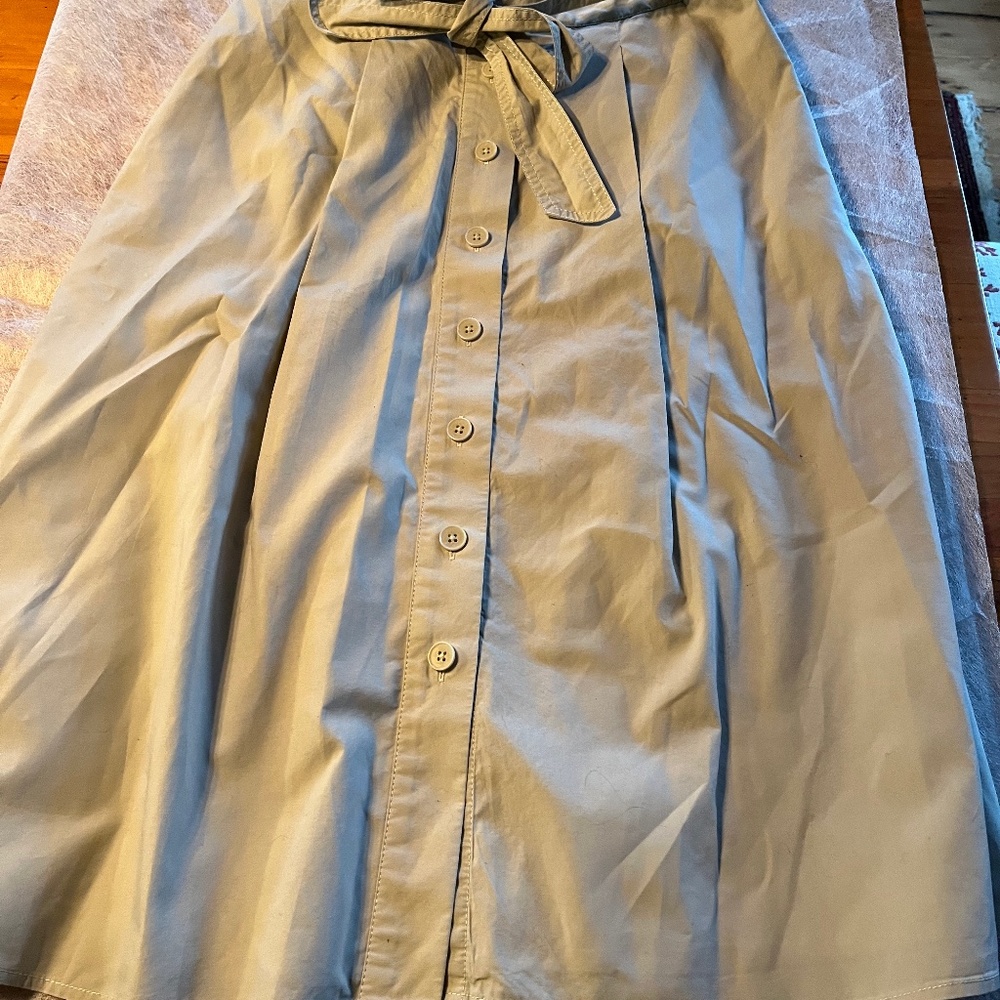 TALBOTS  Tan/Taupe A-Line Skirt, Size 2
